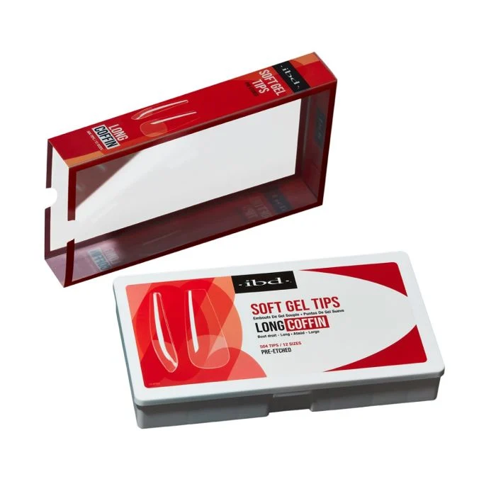 Soft Gel Tips - Long Coffin - Image 3