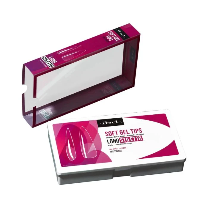 Soft Gel Tips - Long Stiletto - Image 3
