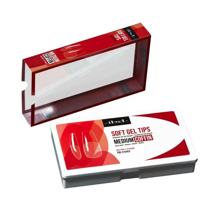 Soft Gel Tips - Medium Coffin - Image 3